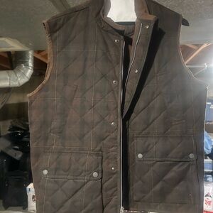 Brown Quilted Men's Vest